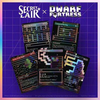 Secret Lair Drop: Secret Lair x Dwarf Fortress: Create New World - Traditional Foil Edition (SLD, Unopened,)