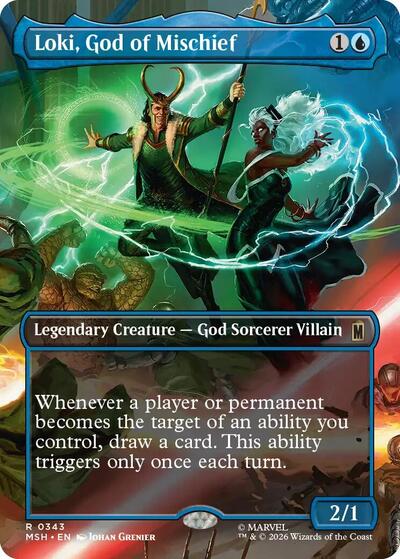 Loki, God of Mischief (Borderless) (MSH, Near Mint,)