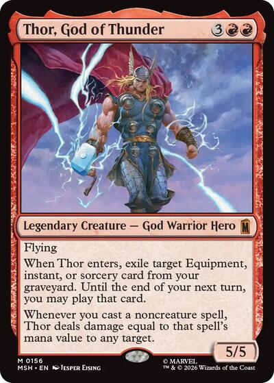 Thor, God of Thunder (MSH, Near Mint,)