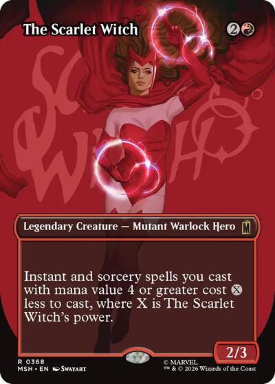 The Scarlet Witch (Borderless) (MSH, Near Mint, Foil)