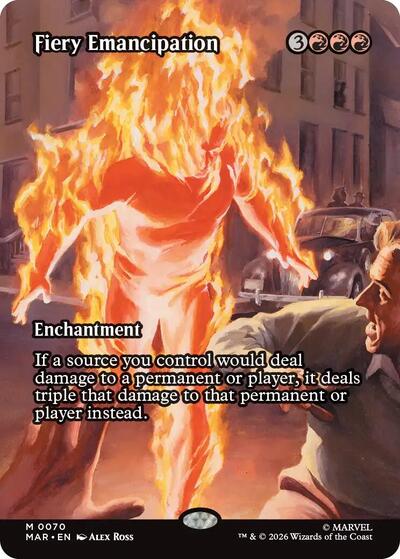Fiery Emancipation Borderless (MAR, Near Mint,)