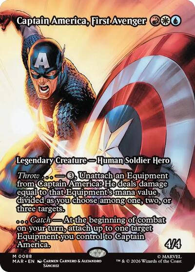 Captain America First Avenger Borderless (MAR, Near Mint,)