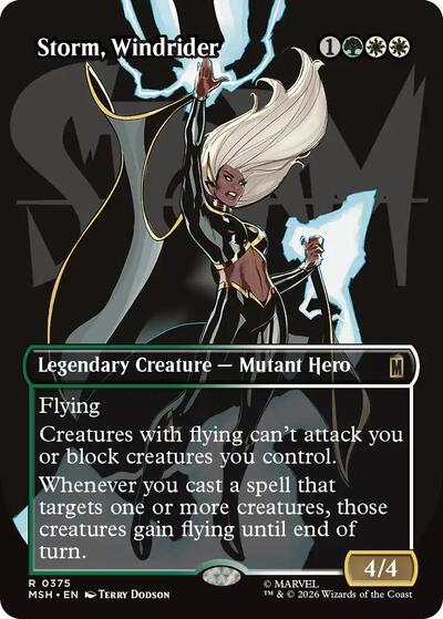 Storm, Windrider (Borderless) (MSH, Near Mint,)