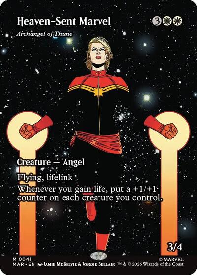Heaven Sent Marvel Archangel of Thune Borderless (MAR, Near Mint,)