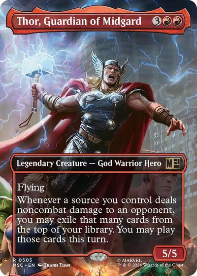 Thor, Guardian of Midgard (Borderless) (MSC, Near Mint,)