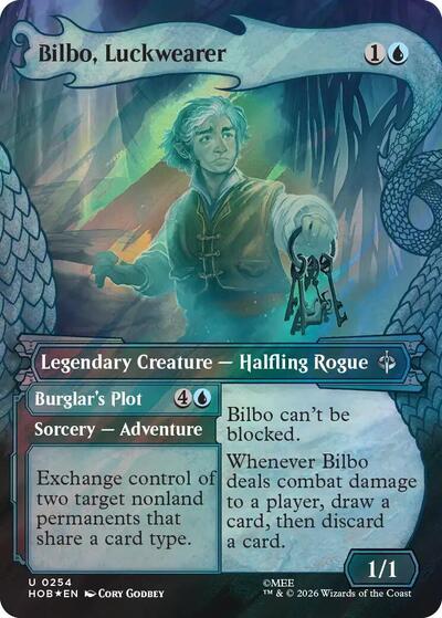 Bilbo, Luckwearer (Showcase) (Surge Foil) (HOB, Near Mint, Foil)
