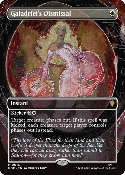 Galadriel's Dismissal (Borderless) (HOC, Near Mint, Foil)