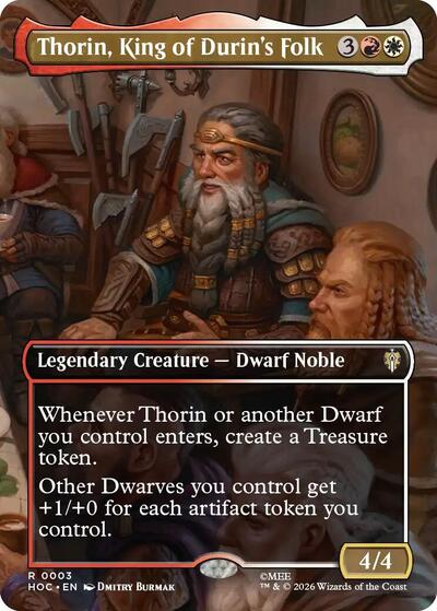 Thorin, King of Durin's Folk (Borderless) (HOC, Near Mint,)
