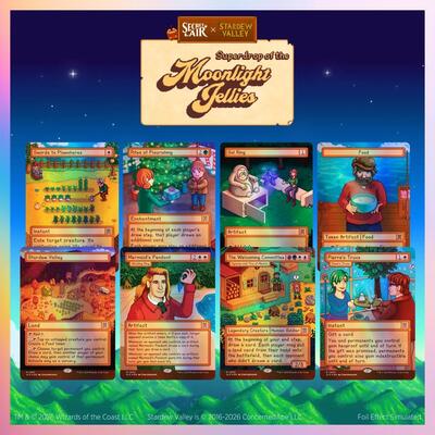 Secret Lair Drop: Secret Lair x Stardew Valley: Welcome to Stardew Valley - Traditional Foil Edition (SLD, Unopened,)