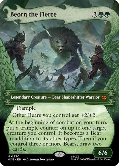 Beorn the Fierce Showcase (HOB, Near Mint, Foil)