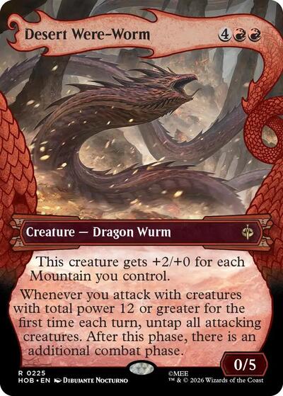 Desert Were Worm Showcase (HOB, Near Mint,)