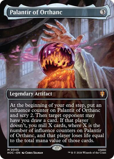 Palantir of Orthanc (Borderless) (HOC, Near Mint, Foil)