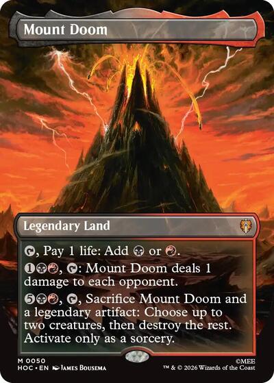 Mount Doom (Borderless) (HOC, Near Mint, Foil)