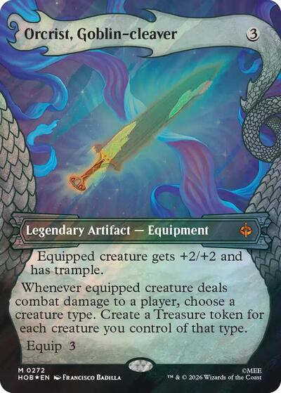 Orcrist, Goblin-cleaver (Showcase) (Surge Foil) (HOB, Near Mint, Foil)