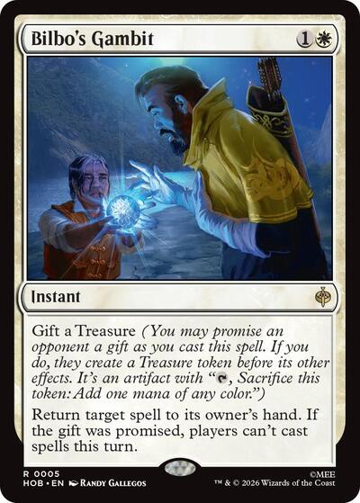 Bilbo's Gambit (HOB, Near Mint, Foil)