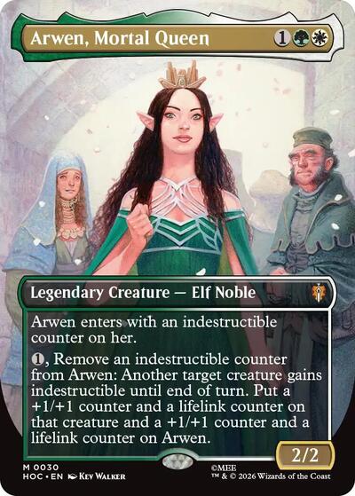 Arwen Mortal Queen Borderless (HOC, Near Mint, Foil)