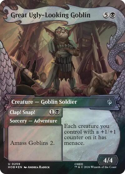 Great Ugly Looking Goblin Showcase Surge Foil (HOB, Near Mint, Foil)