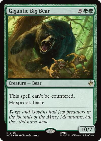 Gigantic Big Bear (HOB, Near Mint, Foil)