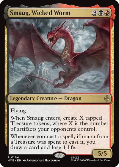 Smaug, Wicked Worm (HOB, Near Mint, Foil)