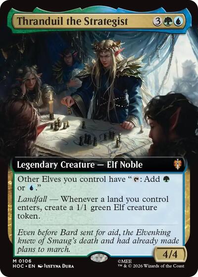 Thranduil the Strategist Extended Art (HOC, Near Mint,)