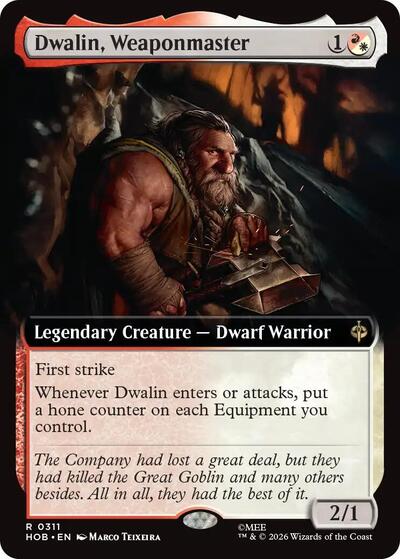 Dwalin Weaponmaster Extended Art (HOB, Near Mint,)